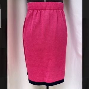 St. John Neon Pink Pencil Skirt